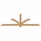 Ekena Millwork Redmond Smooth Timber Gable Bracket, Western Red Cedar, 84"W x 24"H x 1 1/2"D x 3 1/2"F, 7/12 Pitch GBW084X24X0204RED00SWR - alternate 1